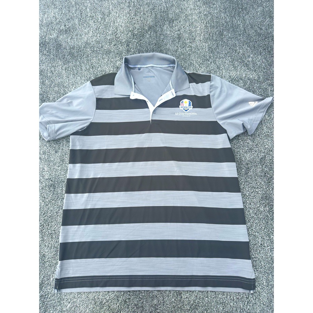 Adidas 2018 Ryder Cup Le Golf National France Golf Polo Shirt Mens L Gray